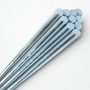 Tiges filetées de 2000 mm M6 - M22, boulons à tête hexagonale zingués bleu et blanc, boulons filetés DIN 975, tiges filetées complètes, goujons OEM THV - Product Image 1