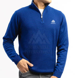 Precio al por mayor Half Zipp Suéteres para hombres Tamaño personalizado Half Zipp Suéteres para hombres Calidad Premium Hechos Half Zipp Suéteres para hombres - Product Image 1