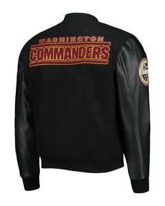 Custom Sporty Mens O-Neck Letterman <b>Baseball</b> <b>Bomber</b> <b>Jacket</b> with Horn Button Plain Dyed Winter Design - Product Image 2