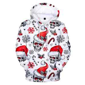 Vente en gros de sweat à capuche à sublimation personnalisé pour hommes pullover en polyester 3d blanc avec fermeture éclair vêtements de sport en vrac à la mode vêtements de sublimation - Product Image 5