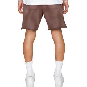 Shorts d'été décontractés en coton pour hommes, coupe slim, style streetwear, avec cordon de serrage, délavage acide, vente en gros - Product Image 4