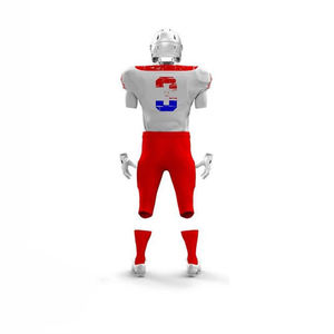 Conjuntos de ropa deportiva de fútbol americano de dos tonos para hombres, equipos de EE. UU. bordados, sublimación Digital personalizada, pantalones cortos, nueva llegada, venta al por mayor - Product Image 2