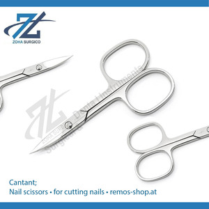 กรรไกรสแตนเลสสำหรับทำเล็บมืออาชีพเกรดสำหรับใช้ในการผ่าตัดหนังกำพร้าการดูแลความงามใช้ปลายใบมีดคม - Product Image 2