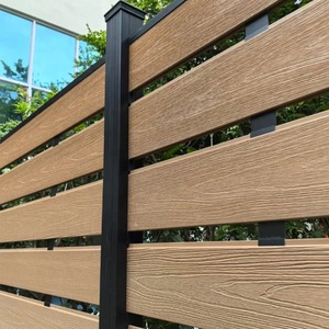 Vervaardigen Tuin Decoratieve Privacy Hek Waterdichte Panelen Hout Kunststof Board Composietmateriaal Buiten Wpc Hek - Product Image 4