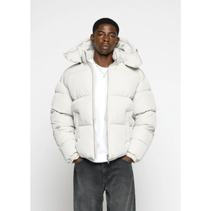 Veste matelassée en nylon brillant pour hommes et femmes manteau épaississant d'hiver avec col montant respirant grande taille logo personnalisable - Product Image 1