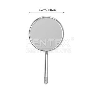 Espejos dentales Tops Cono de acero inoxidable Frontal, tamaño 4 Paquete de 10 - Product Image 3