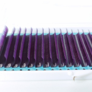 Extensiones de pestañas de visón individuales Ombre de 0,15mm de espesor de alta calidad pestañas de salón profesional en Vietnam colores Ombre calientes - Product Image 4