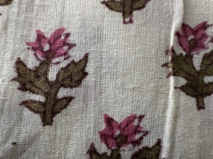 100% Natural Cotton Lightweight Quilted <b>Fabric</b> for Women Girls Making Dresses Home Textiles More-Floral Hand Block Printed Cloth - Product Image 4