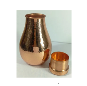 <b>Copper</b> Water pot with Printed Design <b>Copper</b> <b>Glass</b> Use As to Serve Water on Dinning Table in Pure <b>Copper</b> Water Jug - Product Image 4