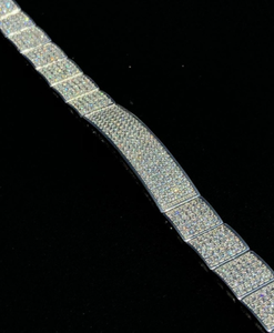 Nouveau Bracelet Tendance en Argent 925 avec Pierre Moissanite Givrée de Haute Qualité, Style Rapper Hip Hop, Idéal pour Fête, Cadeau, Export - Product Image 2