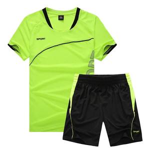 Conjunto de 2 Piezas de Camisetas de Fútbol y Baloncesto para Hombre, Traje Deportivo de Fitness, Ropa Deportiva para Correr, Entrenamiento, Talla Grande - Product Image 1