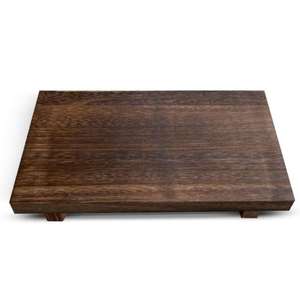 Plateau de service en bois de couleur brun clair pour le café, le thé et les collations, parfait pour le salon, les réceptions et les rassemblements familiaux - Product Image 6