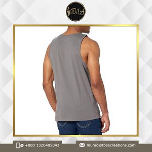 Camiseta sin mangas de gimnasio para hombre de calidad premium, camiseta transpirable estilo Hip Hop Sando, estilo informal de punto, ampliamente vendida a precio de mercado - Product Image 2