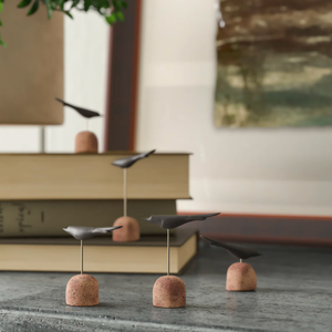 Ensemble de 5 sculptures d'oiseaux avec revêtement noir pour décoration intérieure Utilisation de table Design Premium de haute qualité pour décoration intérieure - Product Image 5