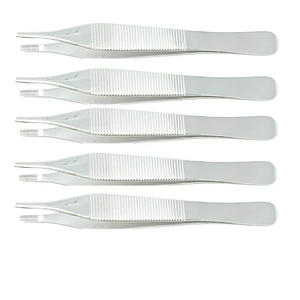 5 pinzas de tejido Adson instrumentos quirúrgicos/médicos SS 4,75 "dentados - Product Image 4