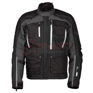Veste imperméable personnalisée pour moto Veste de motard en textile Cordura durable avec logo Vêtements de moto et de course automobile - Product Image 1