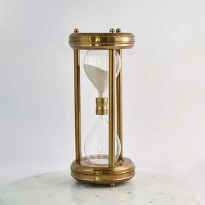 Sablier en métal Horloges professionnelles Personnalisé Minutes Petite et grande taille Décoratif Blanc Noir Sablier Prix de gros - Product Image 6