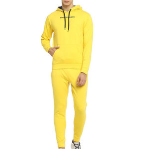 Ensemble de sweat à capuche surdimensionné pour hommes, poids lourd 100% coton, jogging, sweat à capuche imprimé, sports d'hiver respirant - Product Image 1