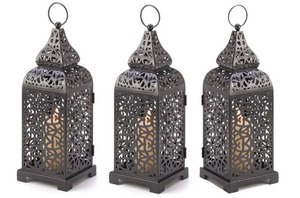 Lanterne marocaine exclusive pour le Ramadan, décoration de la maison pour l'Aïd, ambiance de fête, ajout d'une riche lueur traditionnelle, métal durable - Product Image 3