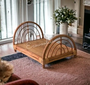 Meilleur prix nouveau-né photographie accessoires Studio décoration lit en bois massif bébé détachable bébé lit en bois massif - Product Image 1