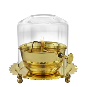 Patrón de jaula dorada Akhand Jyoti Diya en latón Último diseño Religuous Jyoti Diya Factory Direct Wholesale Técnica pulida - Product Image 3