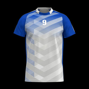 Maillot de football américain en polyester personnalisé en gros à manches courtes respirant UPF 50 de haute qualité - Product Image 1
