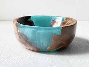 Round Shape <b>Large</b> Eco-Friendly Resin Wood Joint Serving <b>Bowl</b> New Dough <b>Mixing</b> <b>Bowl</b> Luxury Kitchen Hotel Home Restaurant Supplies - Product Image 3