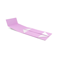 Papier kraft rose plat de haute qualité pour bijoux de nouveau-né petite boîte cadeau de parfum emballage de luxe coffrets cadeaux magnétiques en carton personnalisés