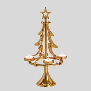 Venta al por mayor de madera y metal decoración del árbol de Navidad festivo centro de mesa de vacaciones diseño ecológico - Product Image 1