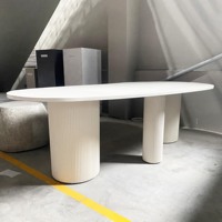Preiswert Großhandel Schlussverkauf Outdoor Beton Esstisch Zementmöbel kundenspezifische Verpackung