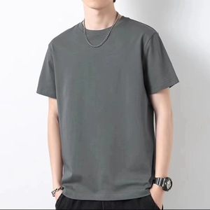 T-shirts pour hommes 100% coton de haute qualité, surdimensionné, essentiel, décontracté, avec épaules tombantes, T-shirt vierge avec logo personnalisé et design pour hommes - Product Image 4