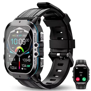 1.49Inch Sport Smart Watch E800 Hartslag Gezondheid Monitoring Ip68 Waterdichte Lichaamstemperatuur Smartwatch Voor Mannen En Vrouwen