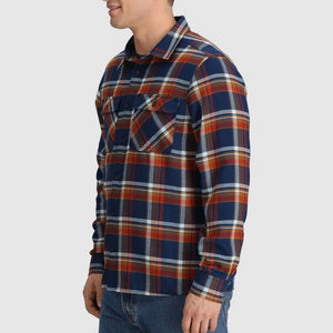 Chemise en flanelle vintage 100% coton pour homme, col rabattu, anti-rétrécissement, manches longues, grande taille, écologique, respirante - Product Image 4