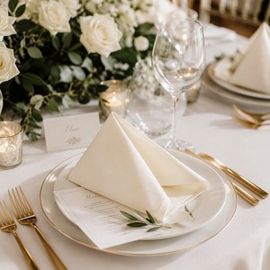Serviettes en papier Airlaid effet lin jetables 40x40cm en gros pour mariage, restaurant, hôtel, banquet - Product Image 3