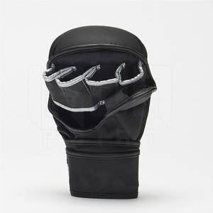 Guantes MMA de cuero de alta calidad Guantes de boxeo para jóvenes de tela de cuero de competición de entrenamiento de lucha de marca - Product Image 6