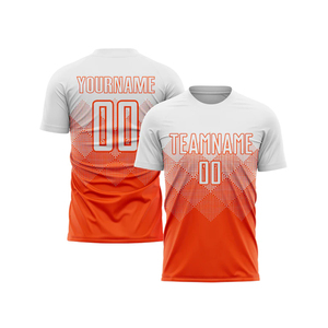 Camiseta de fútbol transpirable de poliéster 100% de alta calidad de proveedor al por mayor con patrón a cuadros servicio OEM personalizado - Product Image 4