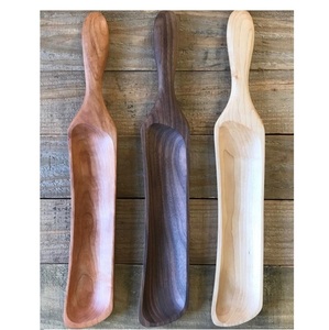 Plato de Madera Hecho a Mano para Comer y Servir, Tazón para Servir en la Cocina, Tazón para Ensalada, Tazón para Arroz para Restaurante - Product Image 1