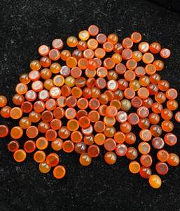2025 más vendido cabujón de piedras preciosas sueltas redondas de cornalina naranja 6mm-10mm piedra Natural para la fabricación de joyas para exportadores - Product Image 3