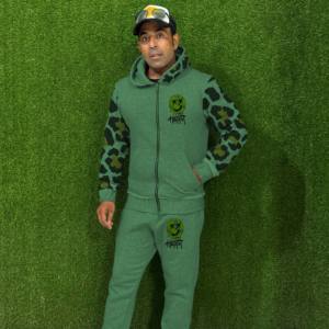 Vêtements de sport décontractés de haute qualité 2 en 1 Veste coupe-vent pour homme et survêtement Entraînement Gym Automne Sports Jogging - Product Image 1