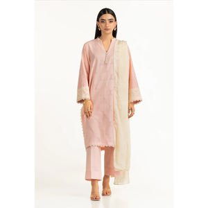 Traje de diseñador de verano Formal de 3 piezas Shalwar Kameez para damas Ropa de mujer bordada de lujo pakistaní - Product Image 1