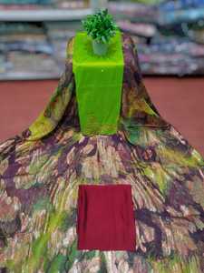 High Quality Latest Stunning Fashion Somalian Fransawi Dirac Jacquard Plain Abstract Pattern Glitter Work Chiffon <b>Fabric</b> - Product Image 2