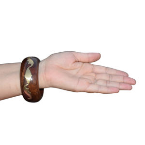 Pulseras de Madera y Latón Clásicas Ecológicas de Diseño Personalizado para Mujer, Color Personalizado, Regalo de Aniversario - Product Image 4