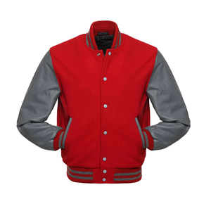 Chaqueta Varsity de Lona con Capucha, Estilo Béisbol Universitario, Personalizada, de Alta Calidad, con Cuello Alto, para Hombre - Product Image 1