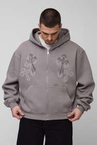 Sudadera con capucha de algodón 100% de la mejor calidad, ropa de calle para hombre, Sudadera con capucha para hombre de gran tamaño - Product Image 2