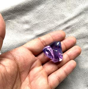 101.40กะรัตขนาดใหญ่สีลาเวนเดอร์ควอตซ์แบบเรียบคุณภาพสูงสำหรับทำเครื่องประดับอัญมณีธรรมชาติ - Product Image 4