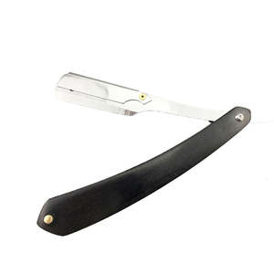 Rasoir de barbier en acier inoxydable, couleur personnalisée, rasoir de rasage droit, équipements de salon de beauté, outils de barbier - Product Image 1