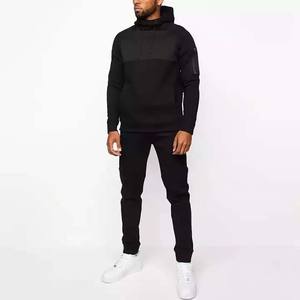 Two Piece Custom Logo Wholesale Slim Fitted Blank Track Jacket and Pant Set Jogger Suit Solid Color <b>Men</b> <b>Velour</b> <b>Tracksuits</b> 2025 - Product Image 4