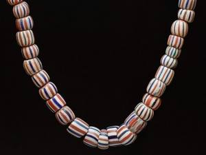 Venta al por mayor de cuentas de Comercio de Chevron veneciano sueltas patrón redondo cuentas de cristal de Murano para DIY pulsera y lámpara fabricación de joyas - Product Image 4