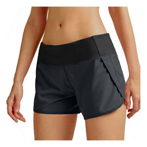 Pantalones cortos de gimnasio para mujer personalizados profesionales, transpirables, de poliéster, licra, entrenamiento atlético, Yoga, sólidos, varios colores, personalizados para - Product Image 5