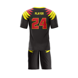 Conjunto de uniformes de fútbol con bandera personalizable OEM y ODM para hombres y mujeres, diseño completo de sublimación, uniformes de logotipos de equipos - Product Image 4